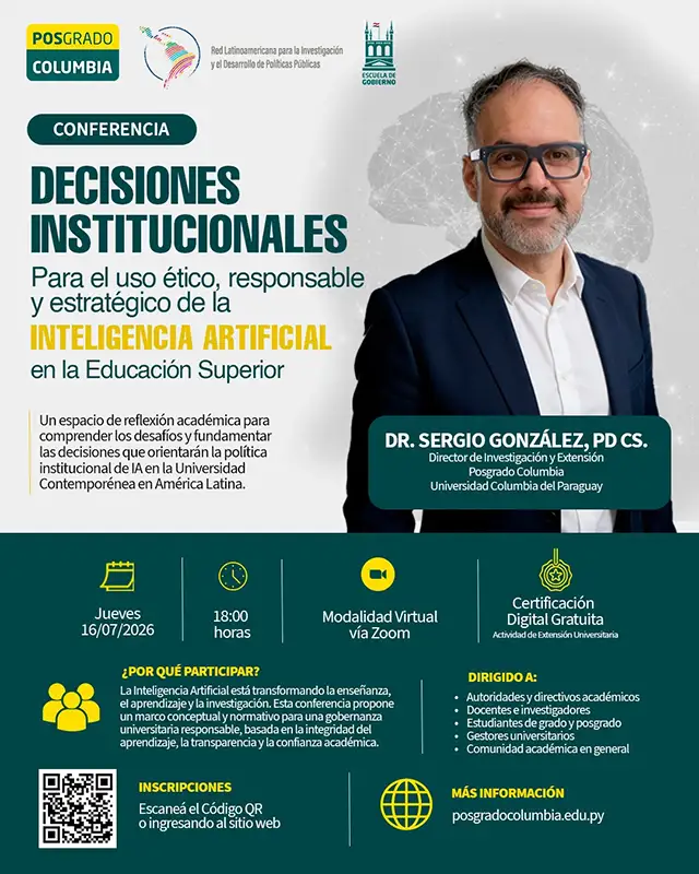 Conversatorio: Decisiones institucionales para el uso de la IA en la educación superior - REDLATAMPP