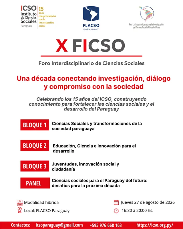 X Foro Interdisciplinario de Ciencias Sociales - REDLATAMPP