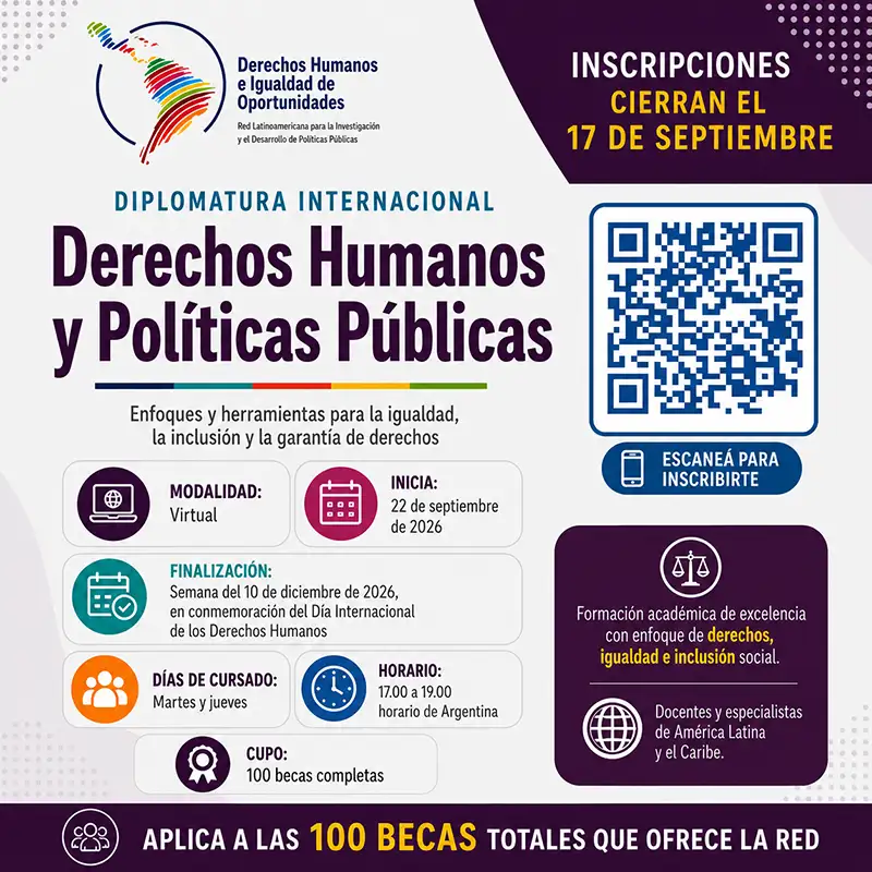Diplomatura Internacional: Derechos Humanos y Políticas Públicas - REDLATAMPP