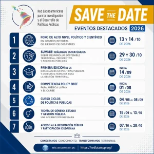 Agenda académica e institucional - Segundo semestre de 2026 - REDLATAMPP