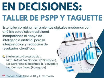 Convierte Datos en Decisiones. Taller Práctico de PSPP y TAGUETTE - REDLATAMPP