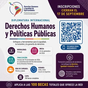Diplomatura Internacional: Derechos Humanos y Políticas Públicas - REDLATAMPP