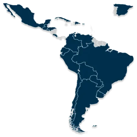 Países representados en la Red - REDLATAMPP